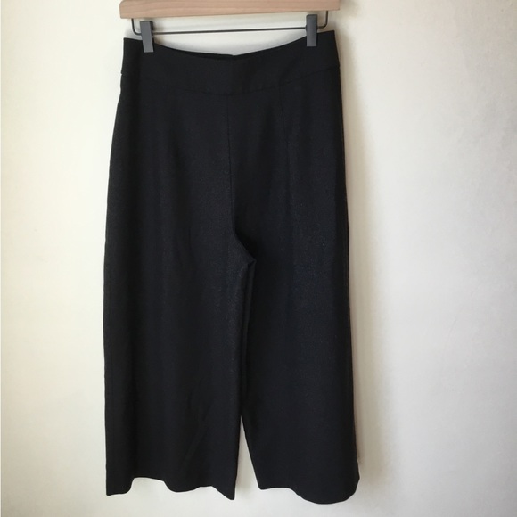 Club Monaco High Rise Wool Blend Wide leg Cropped Pant - Picture 2 of 9